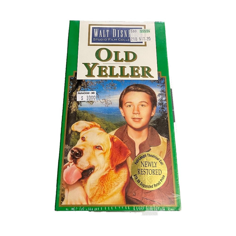 Disney's Old Yeller VHS Tape Sealed